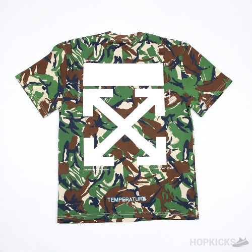 Off white t shirt temperature sales